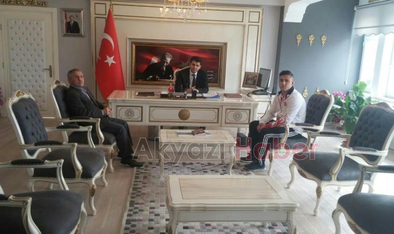 Başarılı Güreşçi Semih Yazıcı dan Kalaylı ya Ziyaret