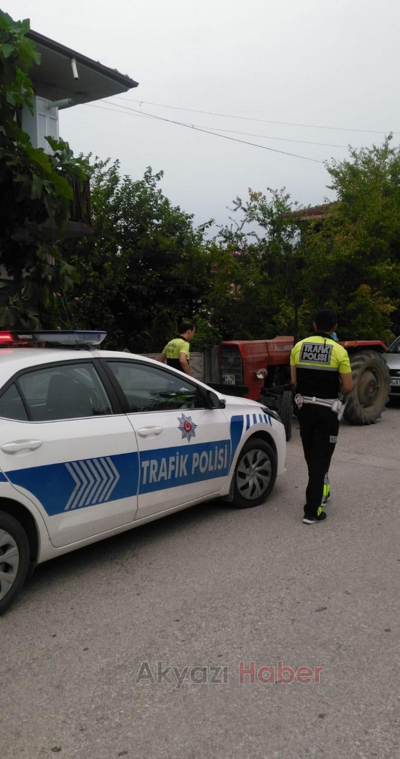 Başı evin girişini kapatan sürücülerle dertte