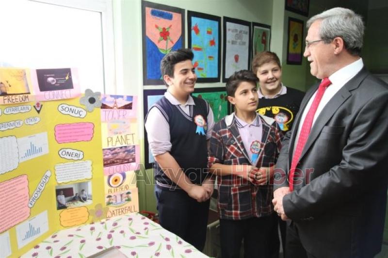 BAŞKAN AKCAN MADANOĞLU O.O TÜBİTAK 4006 BİLİM FUARINI YERİNDE İNCELEDİ