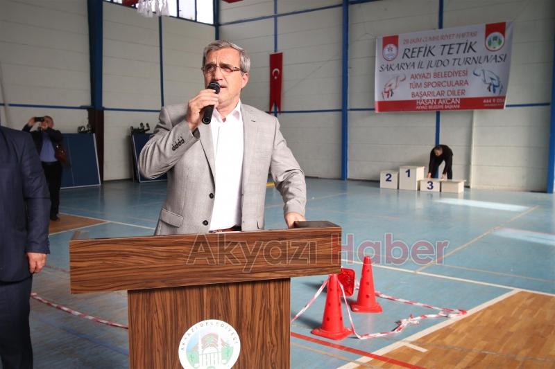 BAŞKAN AKCAN REFİK TETİK JUDO TURNUVASINI YAKINDAN İZLEDİ