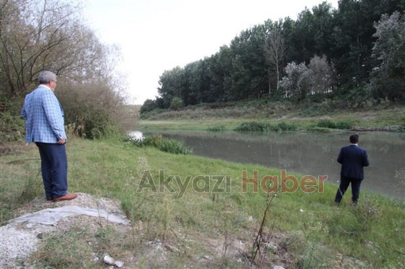 Başkan Akcan ve Kaymakam Kalaylı Mudurnu Deresini İnceledi