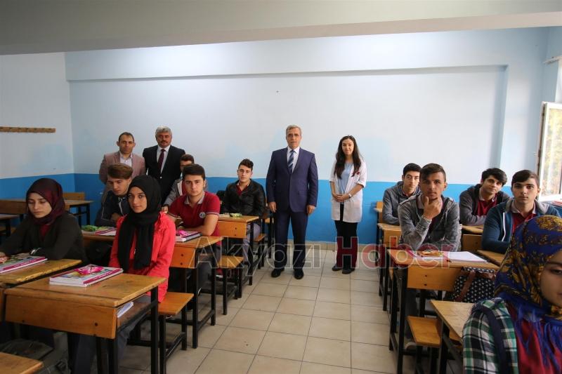 Başkan Akcandan Ahi Evran Meslek Lisesine Ziyaret