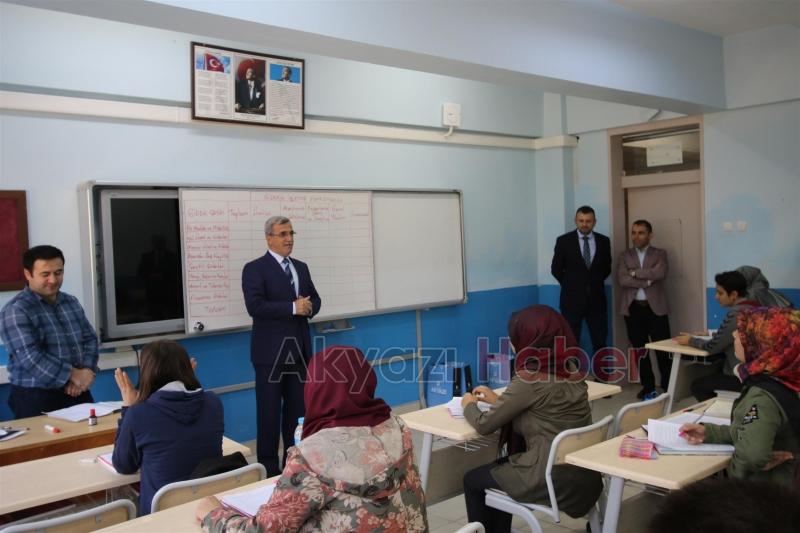 Başkan Akcandan Ahi Evran Meslek Lisesine Ziyaret