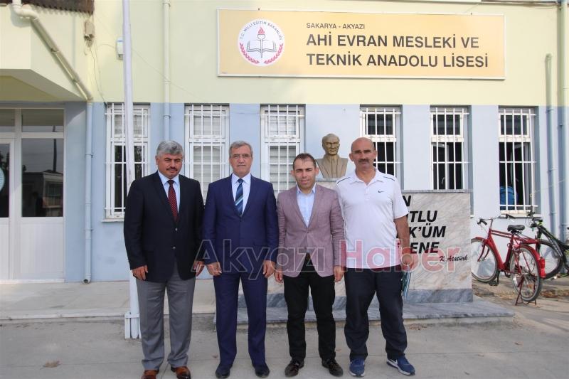 Başkan Akcandan Ahi Evran Meslek Lisesine Ziyaret