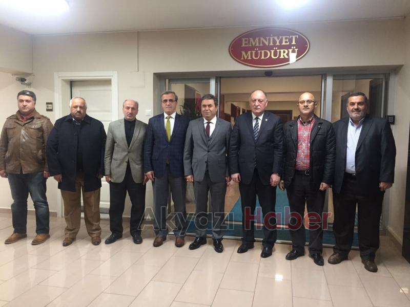 BAŞKANLARDAN GÖREVE YENİ BAŞLAYAN İL EMNİYET MÜDÜRÜNE ZİYARET