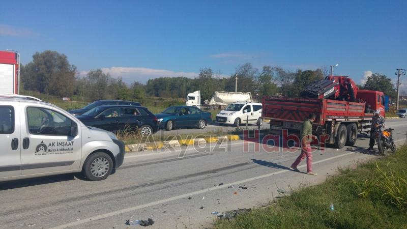 Batakkköy Kavşağında Kaza