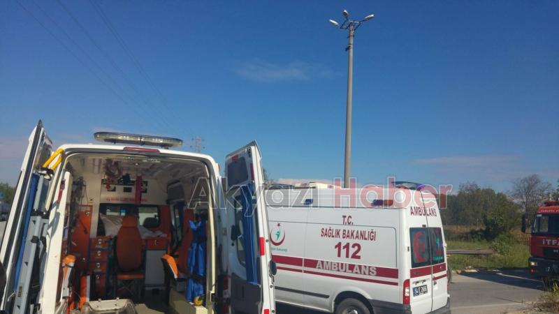 Batakkköy Kavşağında Kaza