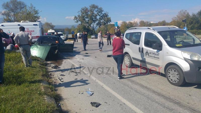 Batakkköy Kavşağında Kaza