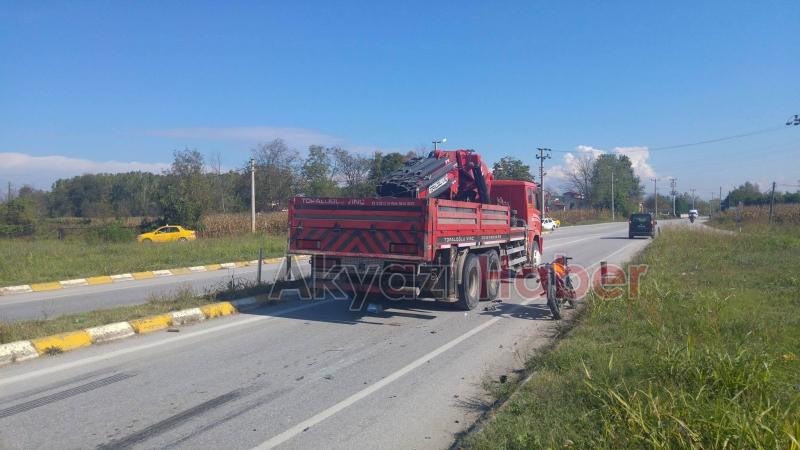 Batakkköy Kavşağında Kaza