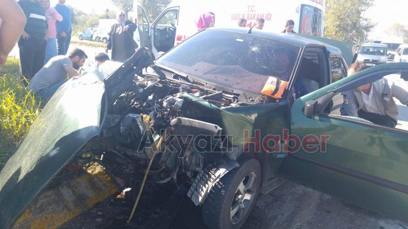 Batakkköy Kavşağında Kaza