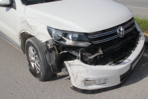 Batakköy Kavşağında Maddi Hasarlı Kaza