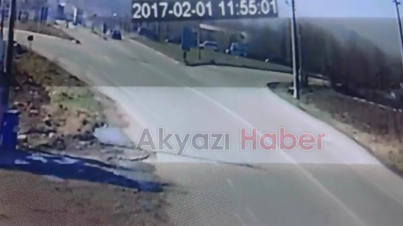 Batakköy Kavşağındaki Kaza Güvenlik Kamerasına Yansıdı