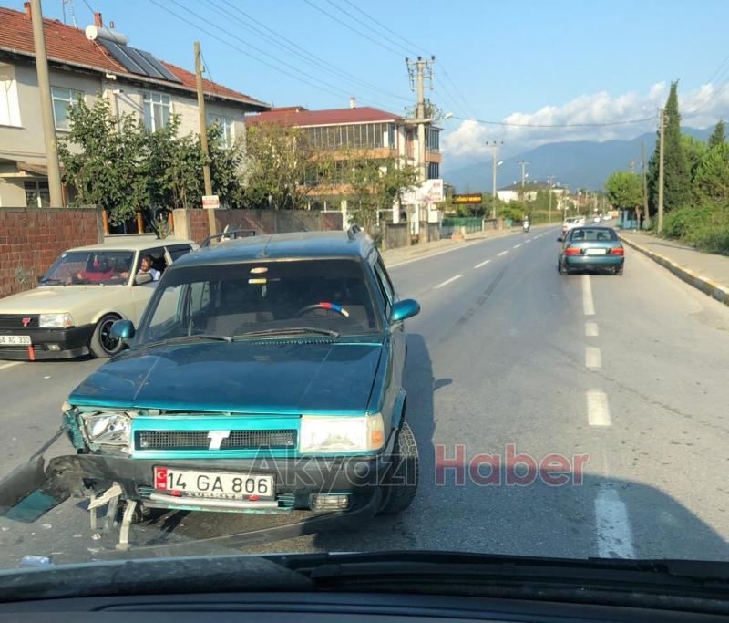 BATAKKÖY YOLUNDA KORKUTAN KAZA