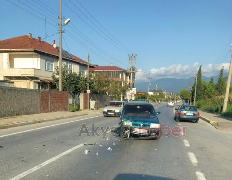 BATAKKÖY YOLUNDA KORKUTAN KAZA