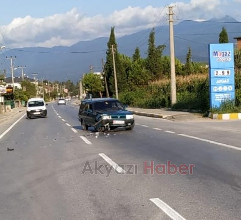 BATAKKÖY YOLUNDA KORKUTAN KAZA