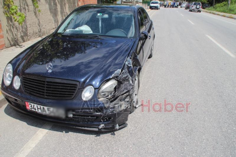 Batakköy Yolunda Zincirleme Kaza