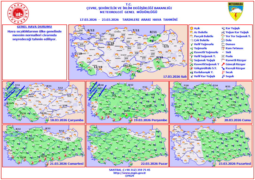 Bayramda yağışlı ve soğuk hava bekleniyor