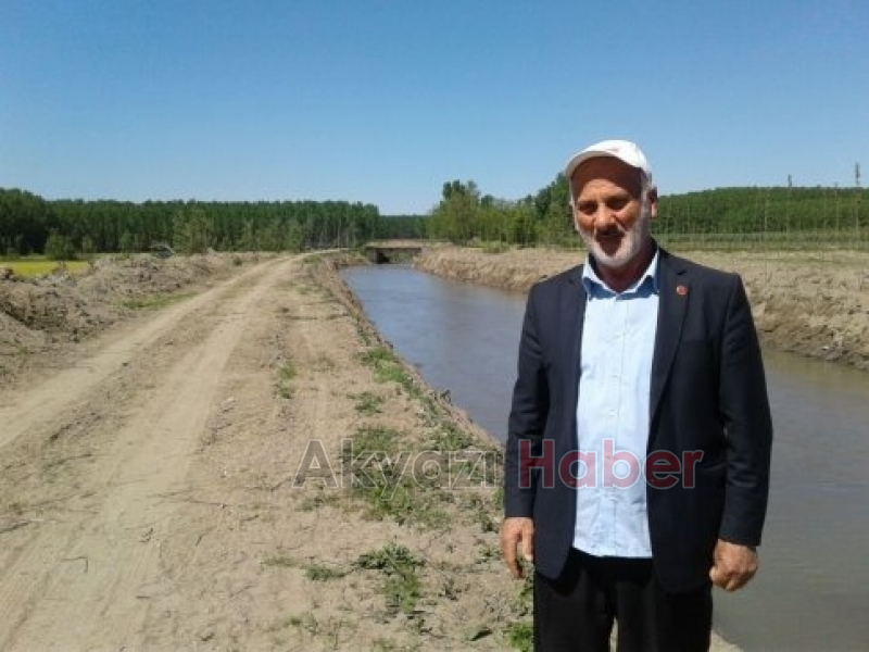 Bedil Kazancı Muhtarı Sakarya DSİ Şubesine Teşekkür Etti