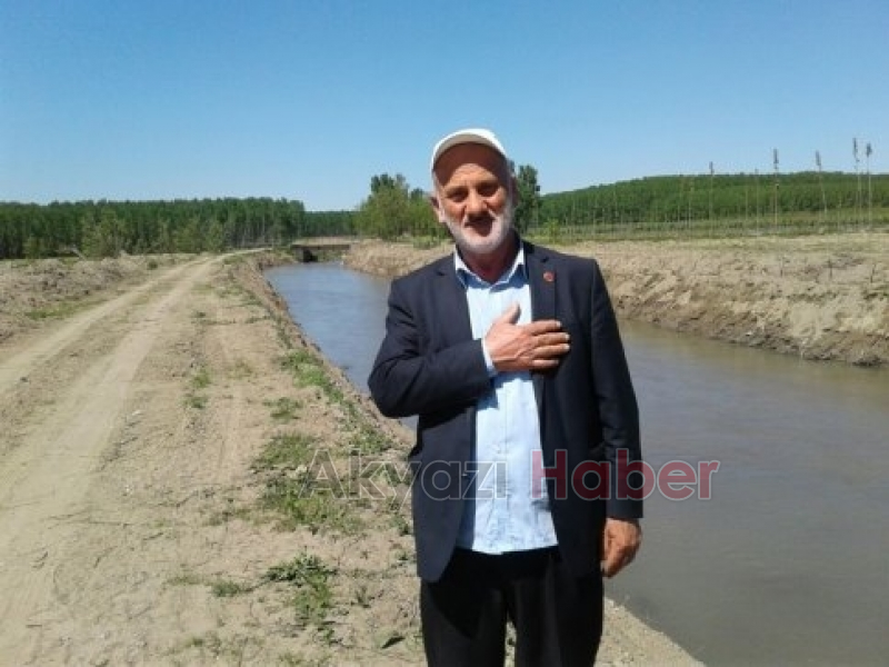 Bedil Kazancı Muhtarı Sakarya DSİ Şubesine Teşekkür Etti