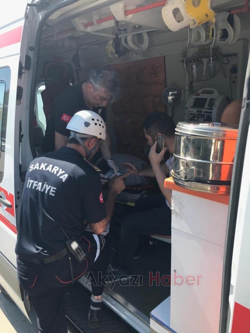 Bekirpaşada Servis Minibüsü Alev Aldı