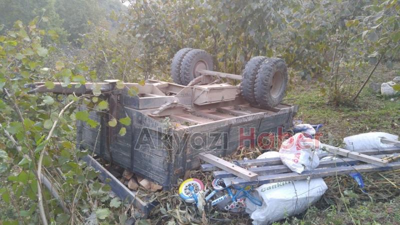 Beldibinde Traktör Kazası