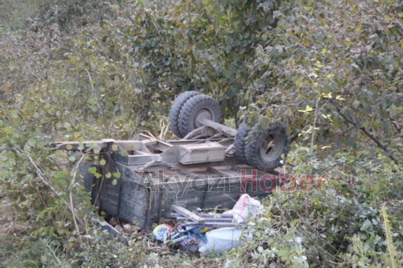 Beldibinde Traktör Kazası