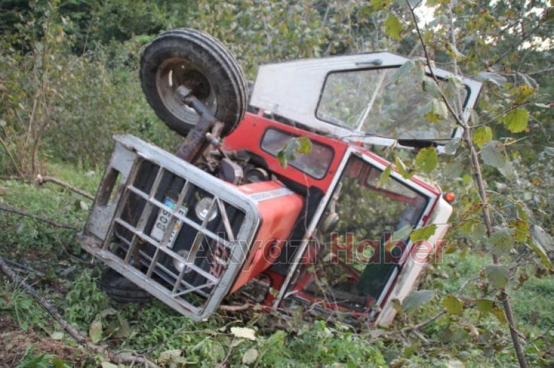 Beldibinde Traktör Kazası