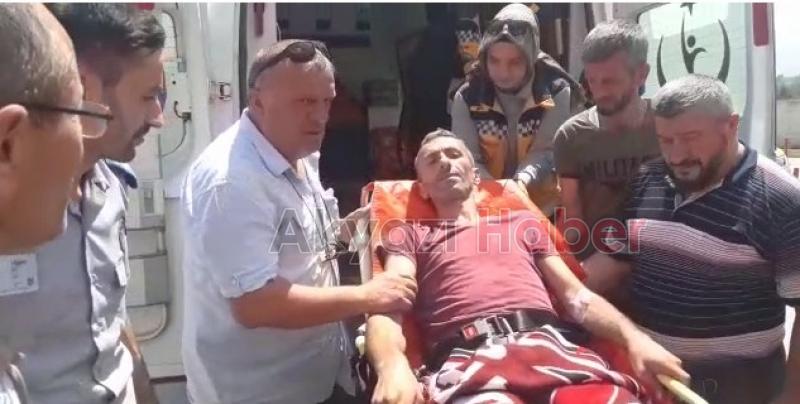 Belediye Kepçesi Devrildi