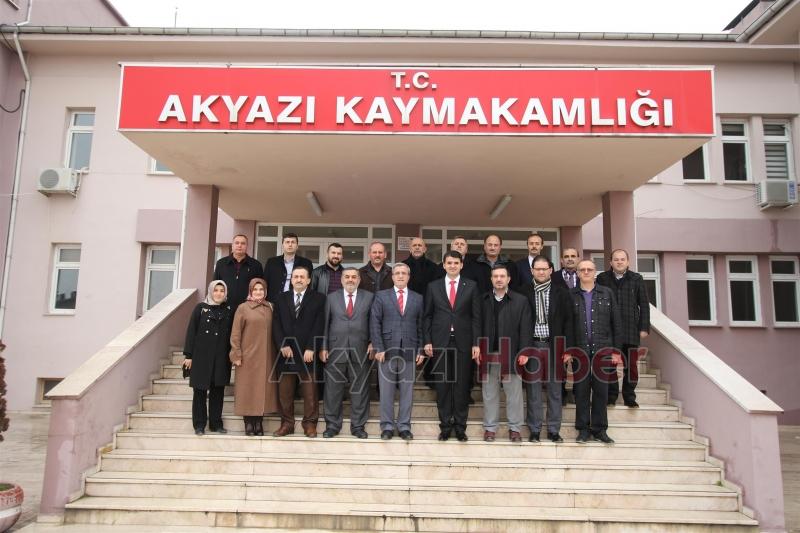 BELEDİYE MECLİS ÜYELERİNDEN KAYMAKAMA HOŞGELDİN ZİYARETİ