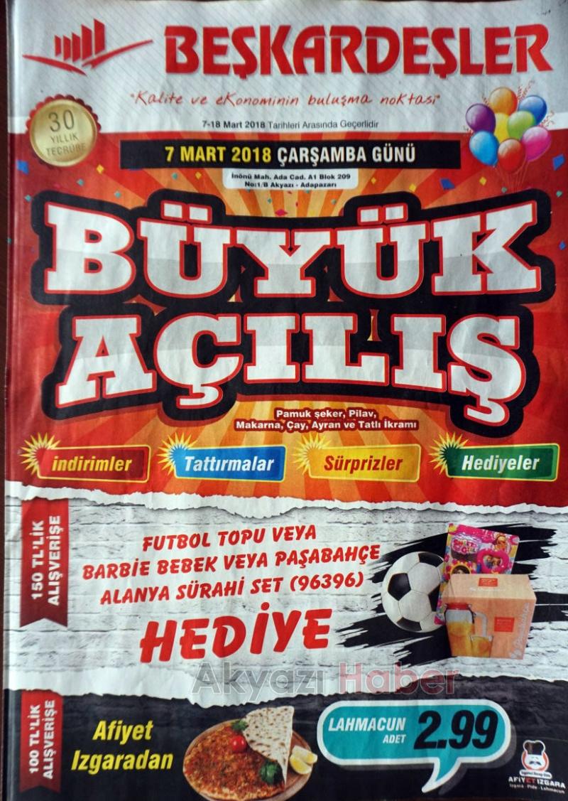 Beşkardeşler Yeni Marketi Açılıyor