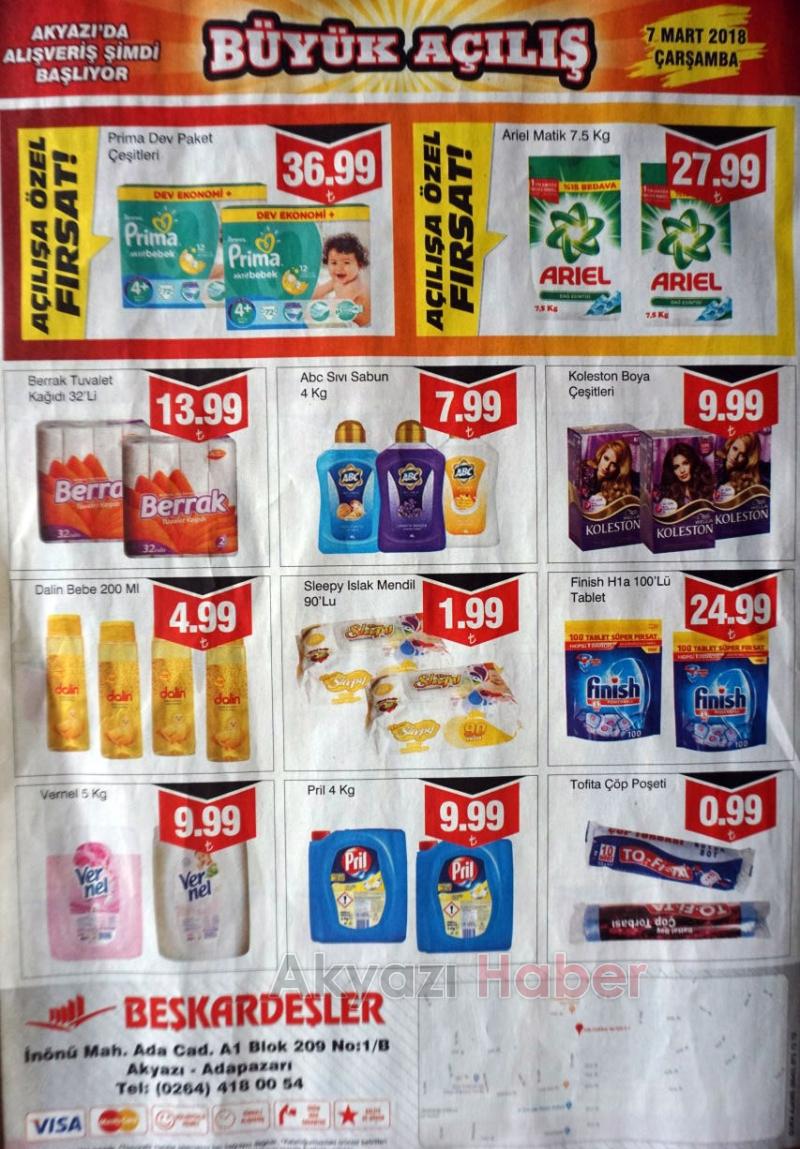 Beşkardeşler Yeni Marketi Açılıyor