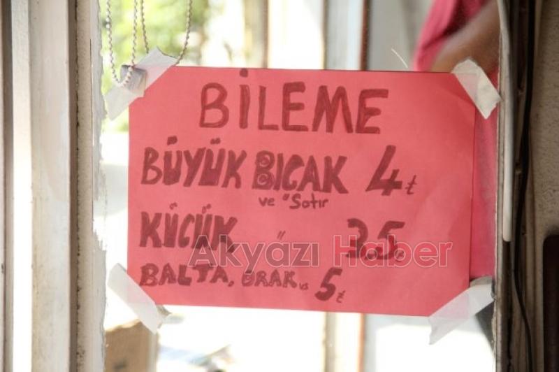 BIÇAK BİLEYİCİLERİN  YÜZLERİ GÜLMEYE BAŞLADI