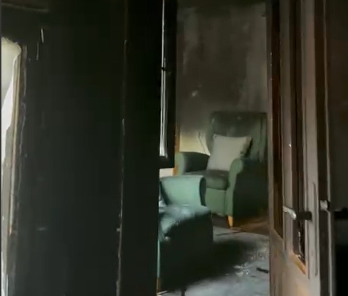 Bıçkıdere'de ev yangını