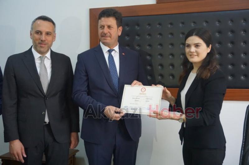 Bilal Soykan Mazbatasını aldı göreve başladı