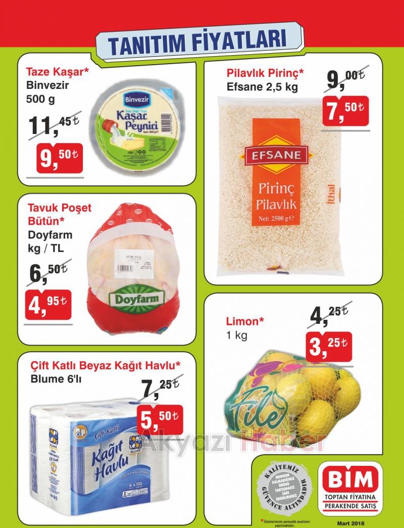 BİM MARKET 22-31 MART Kampanya