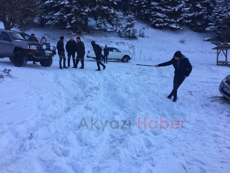 Bir Grup Vatandaş Abant'ta Mahsur Kaldı