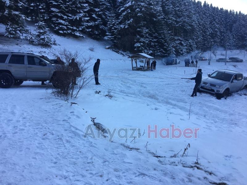 Bir Grup Vatandaş Abant'ta Mahsur Kaldı