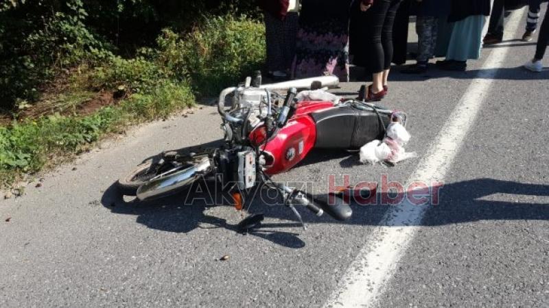 Bir kazada Şerefiyede Ağır yaralandı