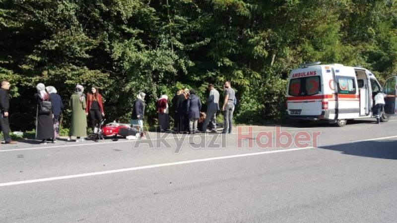 Bir kazada Şerefiyede Ağır yaralandı