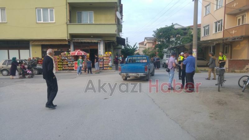 Bisiklet Süren 3 Çocuk Kamyonete Çarparak Durabildi