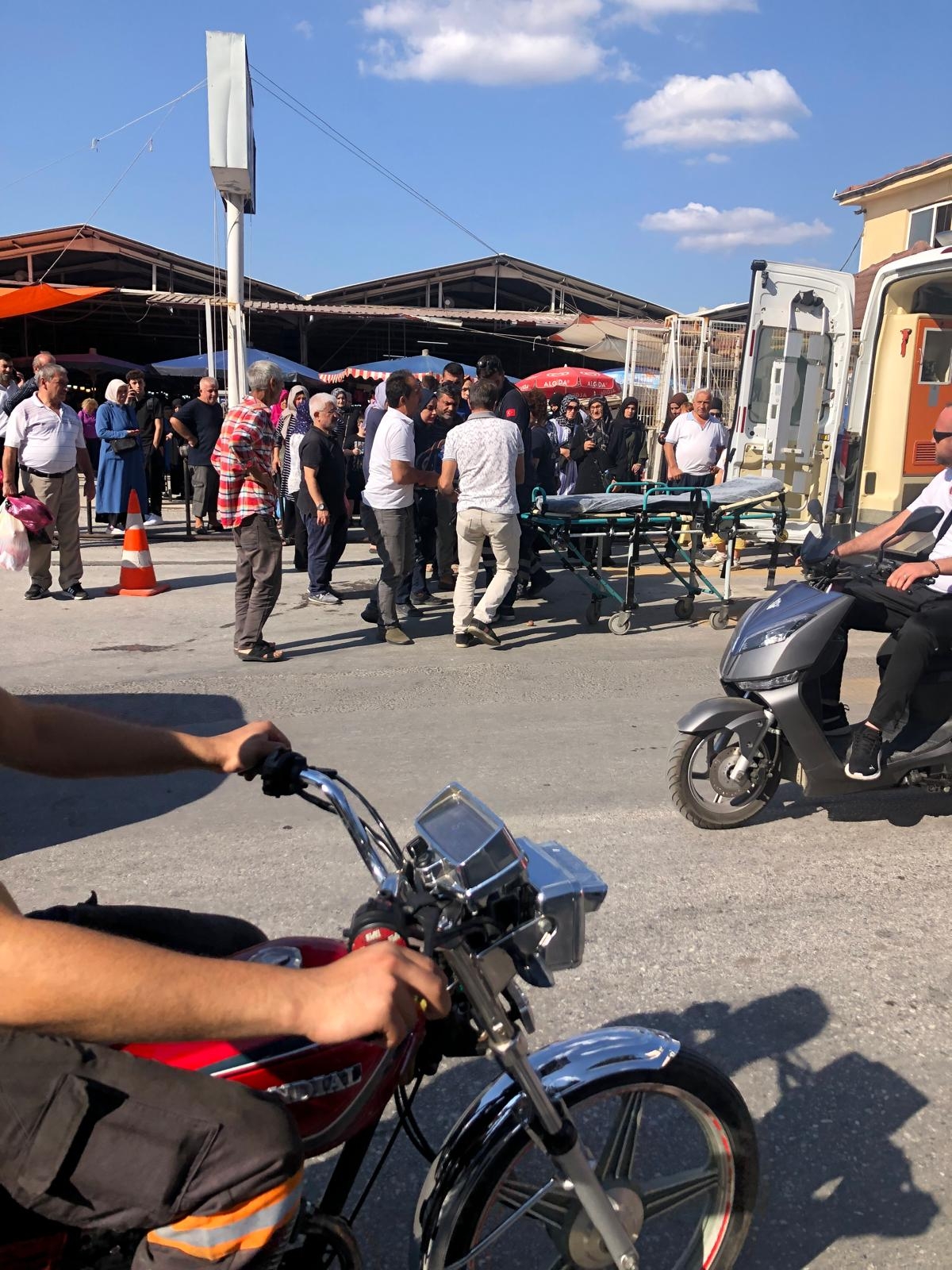 Bisikletin çarptığı kadın yaralandı