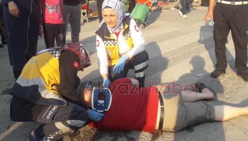 Bisikletle Çarpıp Kaçtı