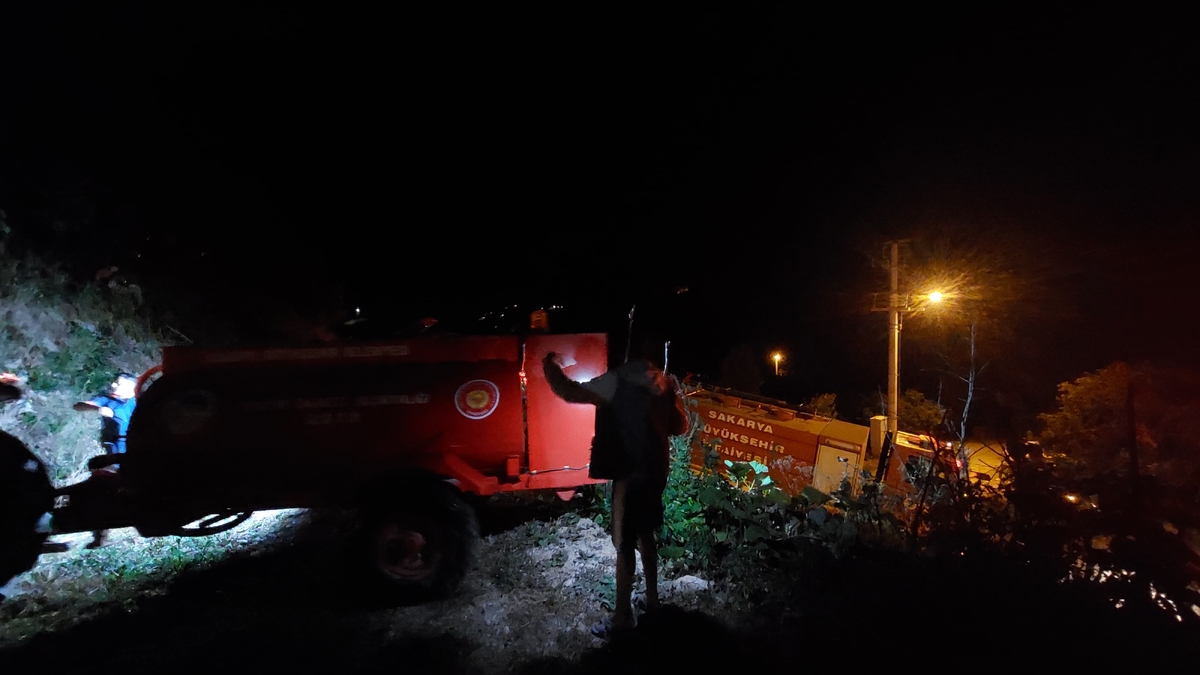 Boztepe'de orman yangını çıktı