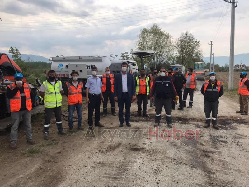 Büyükşehir Kabakulak Eskibedil ve Uzunçınara asfalt attı