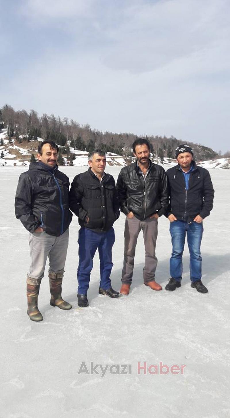 Buz Tutan Gölette Balık Tuttular