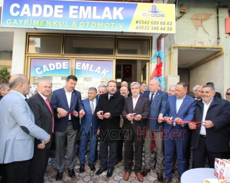 CADDE  EMLAK IN AÇILIŞI  GERÇEKLEŞTiRiLDi