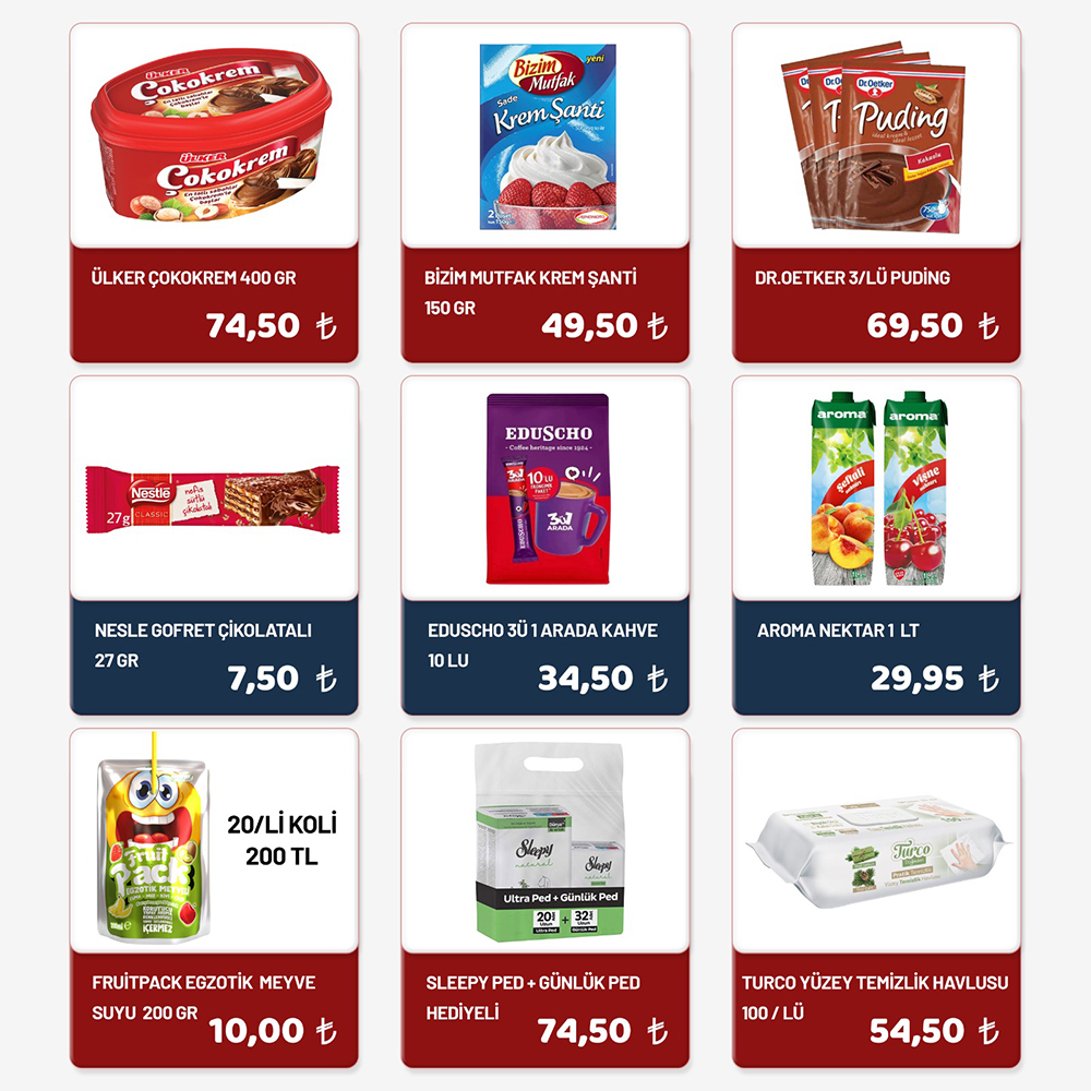 Cadde Market'te  Yüzünüzü Güldürecek İndirimler Başladı!