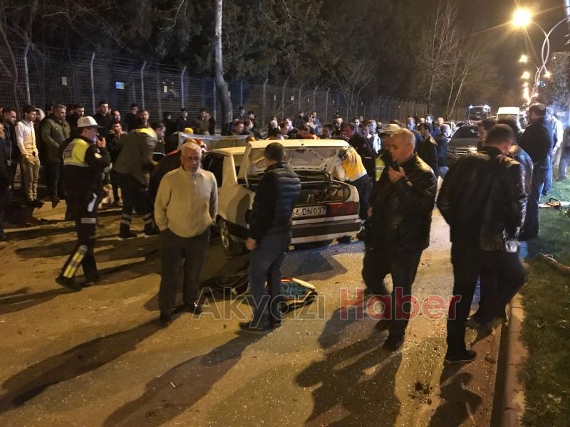 Cadde savaş alanına döndü