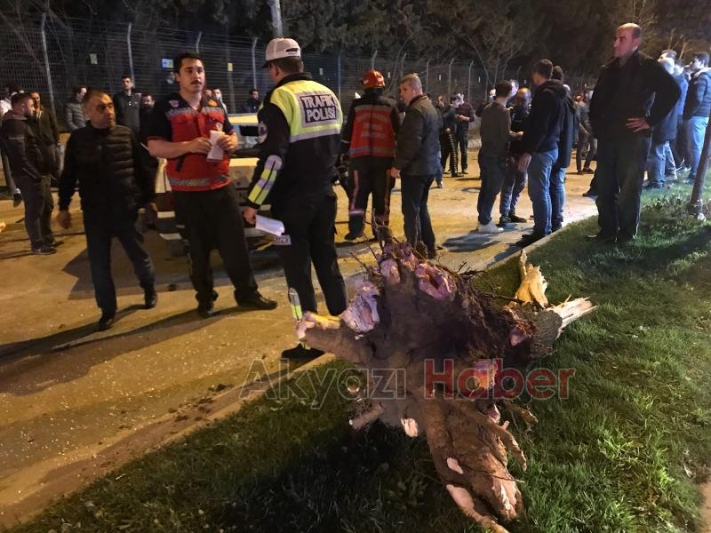Cadde savaş alanına döndü