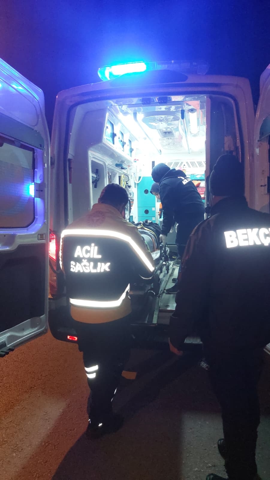 Caddede korkutan kaza